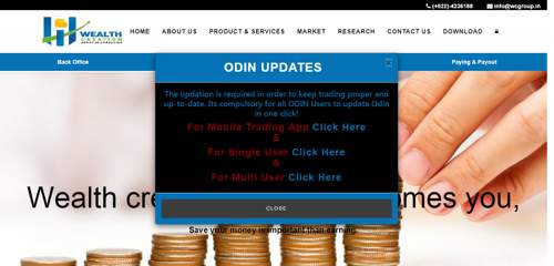 WC Group - A complete Share Market Site- Logic Web Services